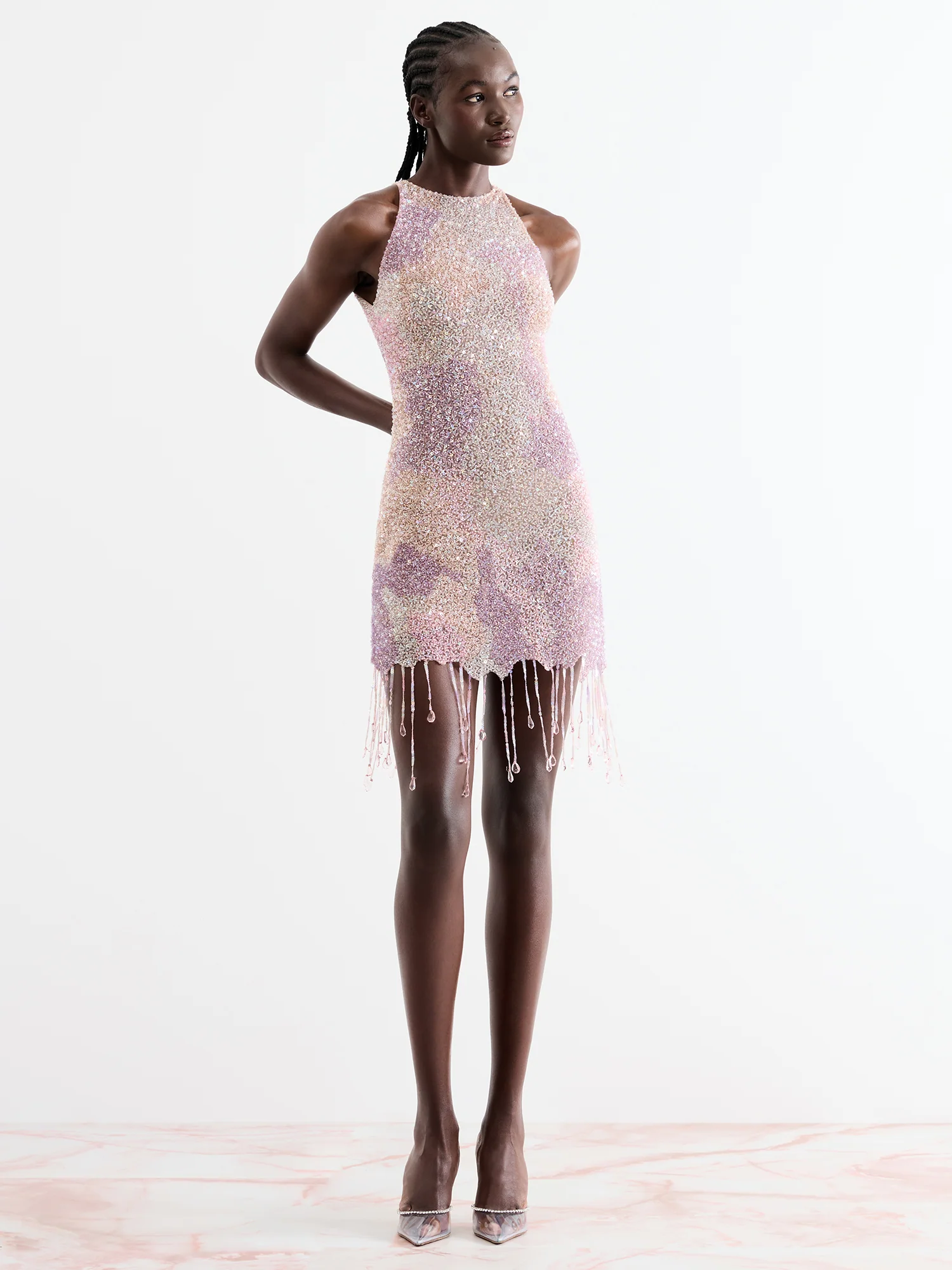 Sequinned Mini Dress - Image 3